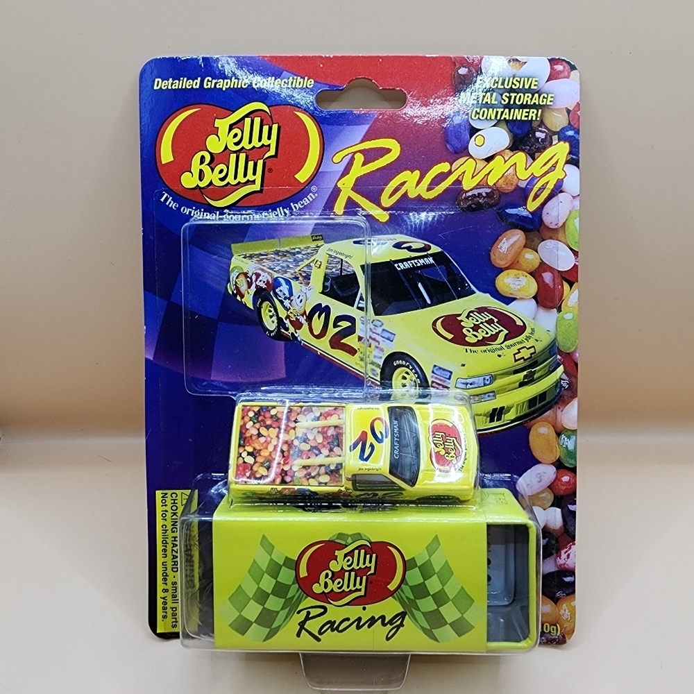 2000 Jelly Belly Racing Nascar Craftsman Truck & Tin #02 Jim Inglebright 1/64